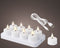 Lumineo - Oplaadbare waxinelichtjes D4 | Wit | Bewegende vlam | 8 stuks
