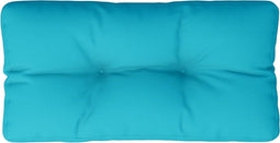 vidaXL - Palletkussen - 80x40x12 - cm - stof - turquoise