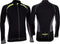 Avento M Wielrenshirt Lange Mouw - Heren - Zwart/Antraciet/Fluorgeel