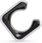 Clug Plus Fiets Clip voor de muur - Wit/Zwart