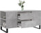 vidaXL - Salontafel - 102x44,5x50 - cm - bewerkt - hout - betongrijs