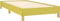 vidaXL - Bedframe - stof - groen - 90x200 - cm