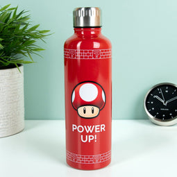 Paladone Nintendo Super Mario Power Up Drinkfles - 600ml - Rood