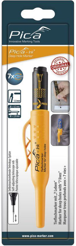 Pica Markeerstift 150/46 - Permanent - Diepe gaten - Zwart