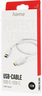 Hama 00125103 USB-kabel USB 2.0 1,5 m USB C Wit