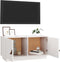 vidaXL - Tv-meubel - 80x34x40 - cm - massief - grenenhout - wit