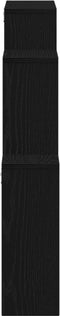 vidaXL - Wandkast - Zwart - Eiken - 80x15x78,5 - cm - Gemaakt - van - Hout
