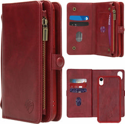 iMoshion Hoesje Geschikt voor iPhone Xr Hoesje Met Pasjeshouder - iMoshion 2-in-1 Wallet Bookcase - Rood