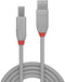 Lindy 36681 - Kabel Micro USB - 50 cm - Grijs Zwart