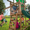 Backyard Discovery Belmont Speeltoestel - Speeltoren met Schommels, Glijbaan, Zandbak en Picknicktafel - Speelhuis met verdieping van hout voor de tuin / buiten