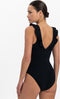 Beachlife Black Embroidery - Badpak - Ingebouwd topje mesh - Maat 70B - Zwart