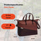 New Looxs ® Oslo Tendo - Enkele Fietstas - Schoudertas met Laptopvak - Afneembare Shopper met Rits - Multifunctioneel - 100% Gerecycled Polyester - Geschikt voor Electrische Fietsen - 21 Liter - Burgundy-Rust