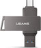 USAMS 128GB Usb Stick met Type C + USB 3.0 Dual Flash drive memory stick 2 in 1 OTG (On The Go)
