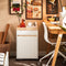 SoBuy ASK03-W - Printerkast - Wielen - Wit