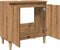 vidaXL - Wastafelkast - 58x33x60 - cm - bewerkt - hout - artisanaal - eikenkleur