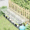 vidaXL - Plantenafdekking - met - zeilringen - 1x3 - m - polyethyleen