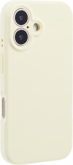 Lunso Geschikt voor iPhone 16 Plus hoesje - Flexibel siliconen Backcover - Geel