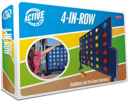 Giga 4 op een rij - Educatief spel - Houten speelbord met 36 schijven