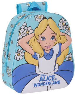 3D-Kinderrugzak Clásicos Disney Alice in Wonderland Hemelsblauw 27 x 33 x 10 cm