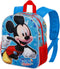 3D Mickey Mouse Schoolrugzak - Blauw/Rood - Kinderrugzak 26 x 11 x 31 cm - 8,5L