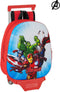 3D-schoolrugzak met Wielen 705 The Avengers Rood