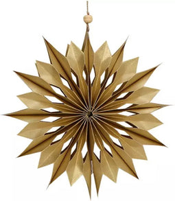 3d ster papier goud, 30 cm