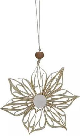 3d ster papier wit, 15 cm