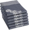 DDDDD Goodmorning - Theedoek - Jacquard geweven - Hanenprint - Blauw - 60x65 cm (6 stuks)
