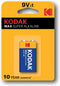 Kodak MAX 9V - Alkaline batterij LR61 - 570mAh - 2 stuks