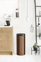 Brabantia Touch Bin - Prullenbak - 30 liter - Warm Bronze/Matt Black deksel