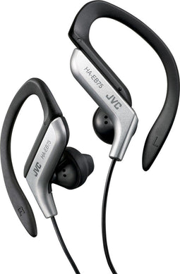 JVC HA-EB75-S - Sporthoofdtelefoon - Waterbestendig met oorclip - Zilver Zwart