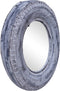 vidaXL - Spiegel - 50 - cm - gerecyclede - rubber - band - wit