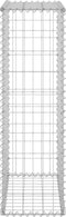 vidaXL - Schanskorfmuur - met - deksels - 900x30x50 - cm - gegalvaniseerd - staal