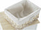 Ladenkast DKD Home Decor Natuurlijk Wit vlechtwerk Paulownia hout (40 x 29 x 42,5 cm)