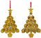 Kurt s adler - 6 inch Leopard Tree Ornament X 2. 5x5x10 cm kersto...