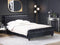 AVALLON - Tweepersoonsbed - Zwart - 160 x 200 cm - Fluweel