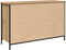 vidaXL - TV-kast - Zwart - Eiken - 101x35x65 - cm - Engineered - Hout - en - Staal