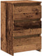 vidaXL - Nachtkastje - 40x35x62,5 - cm - bewerkt - hout - oud - houtkleurig