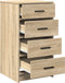 vidaXL - Dressoir - Sonoma - Eik - 40x41x75 - cm - Gelaagd - Hout