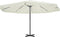 vidaXL - Parasol - met - aluminium - paal - 600 - cm - taupe
