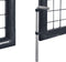vidaXL - Gaaspoort - 289x75 - cm - gegalvaniseerd - staal - grijs