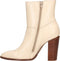 PS Poelman MADE Dames Laarzen - Hoge hak 10 cm - Gebroken Wit - Maat 36