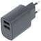 Ansmann HC212 - USB lader - 2x USB poorten 12W - zwart