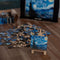 UNIDRAGON Houten Puzzel Voor Volwassenen Kunst Collectie - De Sterrennacht - 1000 stukjes - 44,4x56,1 cm
