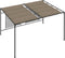 Prieel met uittrekbaar dak 180 g/m² 3x4x2,3 m taupe