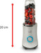 Fritel BG 1310 - Mini-blender - Blend & Go met 4 bekers - Zilvergrijs
