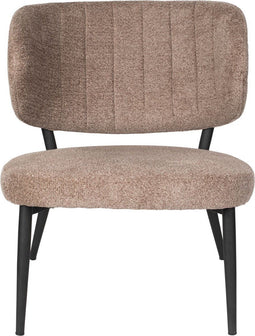 Housecraft Living Sanne Loungestoelen/ Fauteuil Bruin - Set van 2