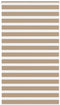 vidaXL - Zebra - Blind - 130x200 - cm - stofbreedte - 125,9 - cm - polyester - zandbruin