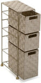Gemakkelijk verplaatsbare meubels Versa 19487083 Beige 28 x 57 x 15,5 cm 3 lades