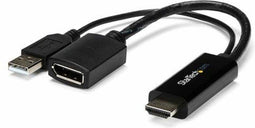 StarTech HD2DP - DisplayPort naar HDMI Adapter - 4K resolutie - Zwart